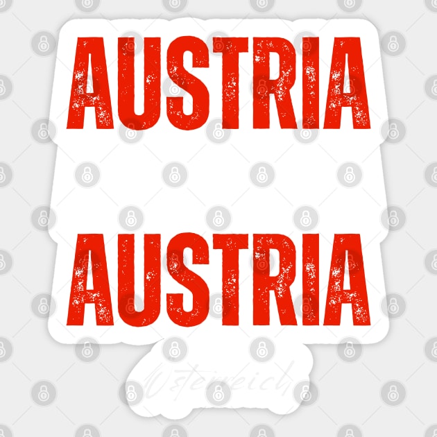 Austria flag, austrian flag Sticker by eka123